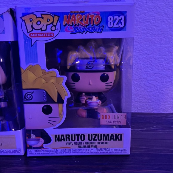 Naruto Uzumaki 823 Funko pop Box Lunch exclusive, and Sasuke 72 Funko pop - Picture 5 of 10